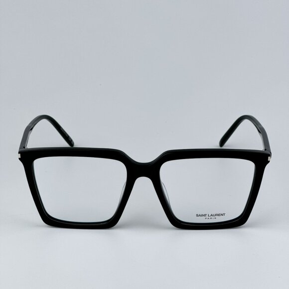 Saint Laurent SL474OPT 001 BRAND NEW Eyeglasses Black Square Unisex - Picture 5 of 12